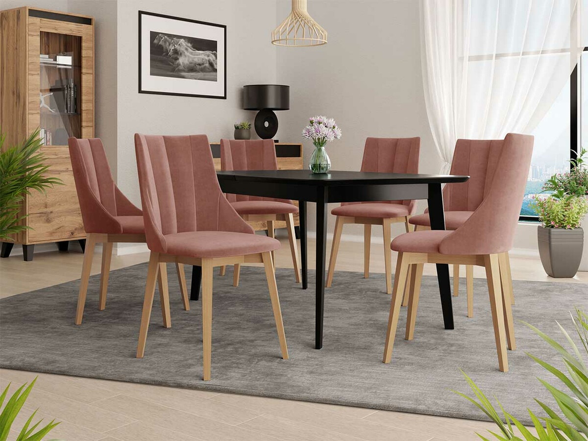 Conjunto de comedor Racine 139 (Marrón + Magic Velvet 2258)