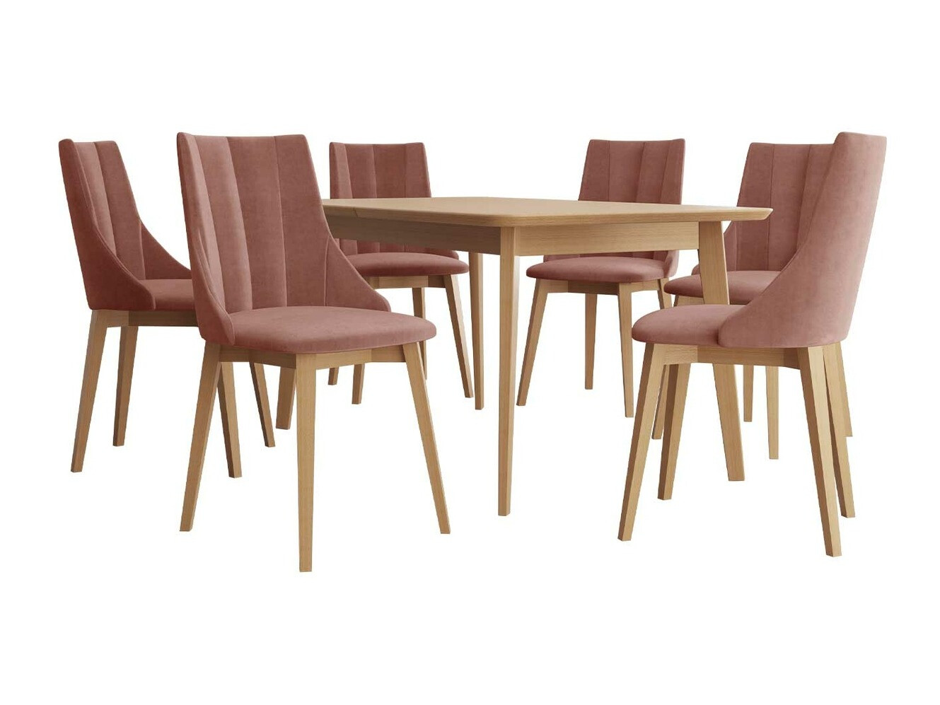 Conjunto de comedor Racine 139 (Marrón + Magic Velvet 2258)