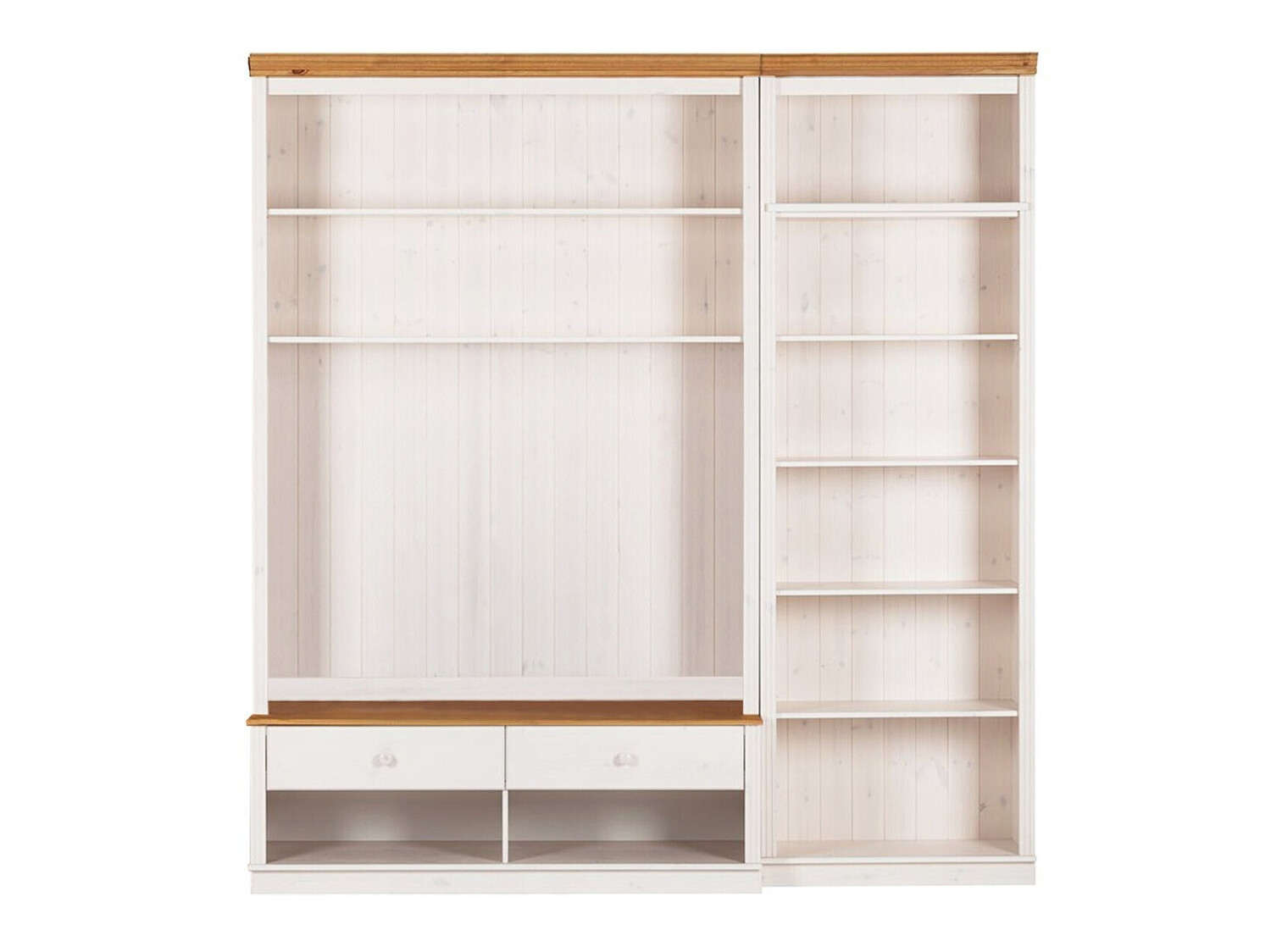 Conjunto de salón Saltoro 106 (Blanco + Miel de roble)