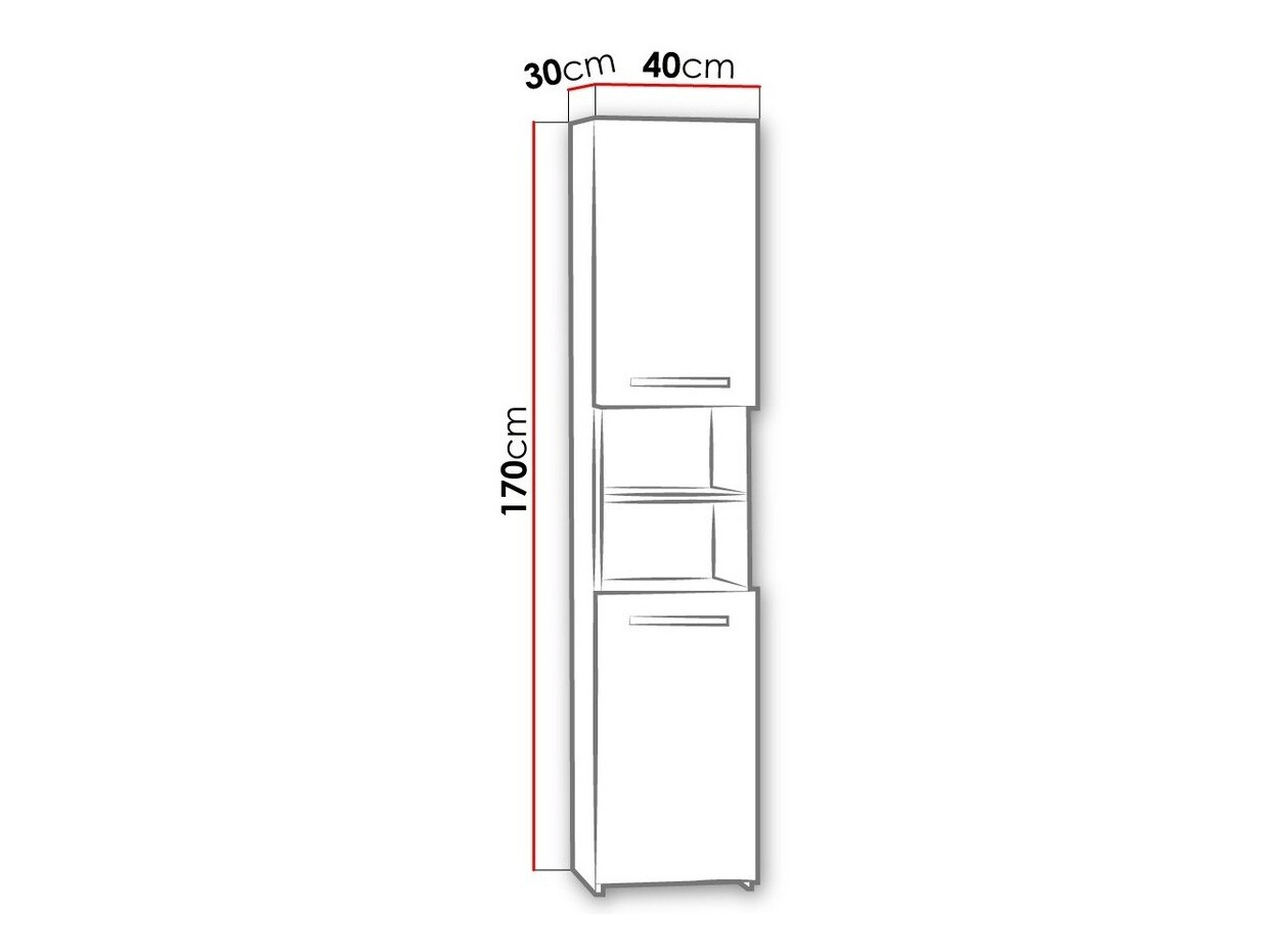 Armario de pie para baño Comfivo Piscator I