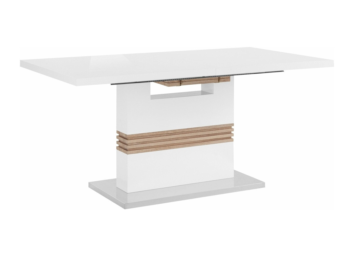 Conjunto de mesas y sillas para comedor Denton 633 (Negro + Plata)