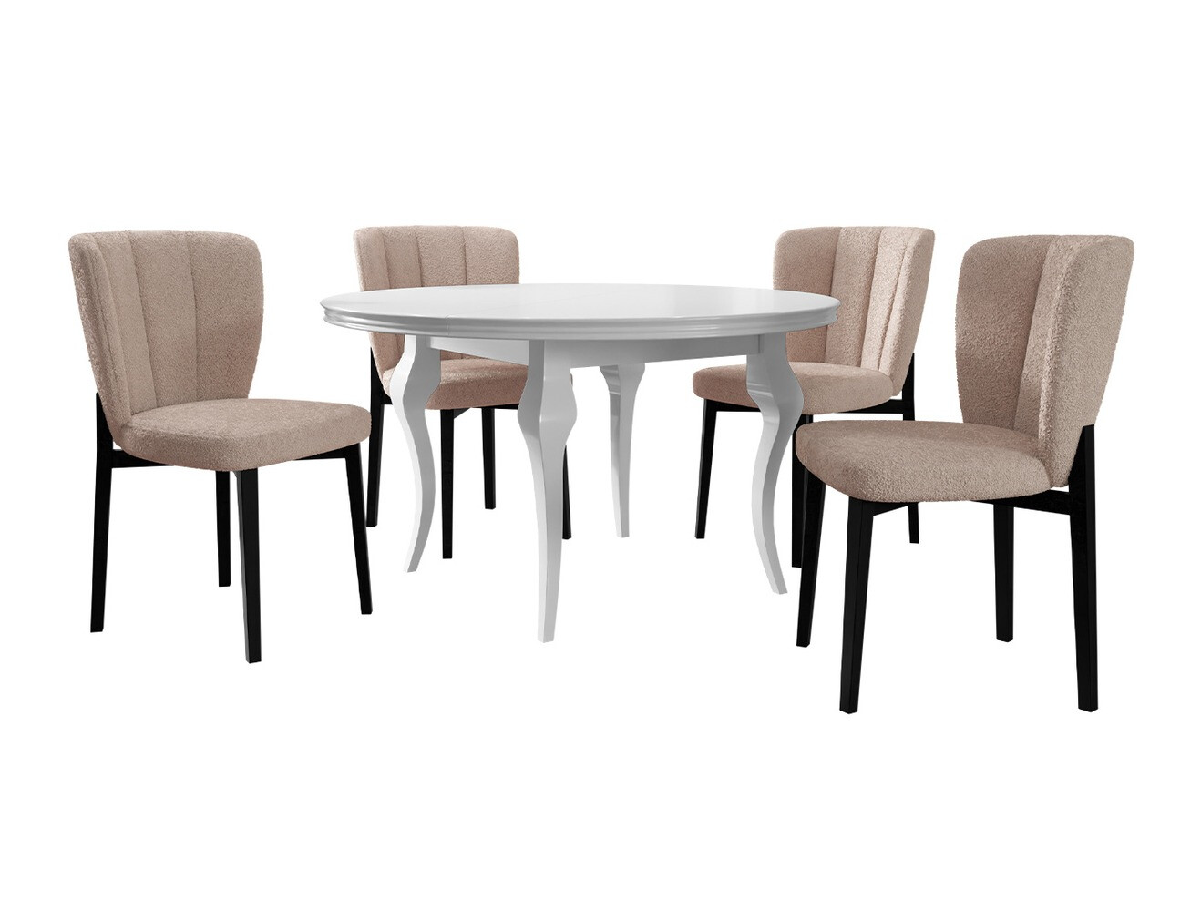 Conjunto de mesas y sillas para comedor Racine 140 (Baloo 2072)