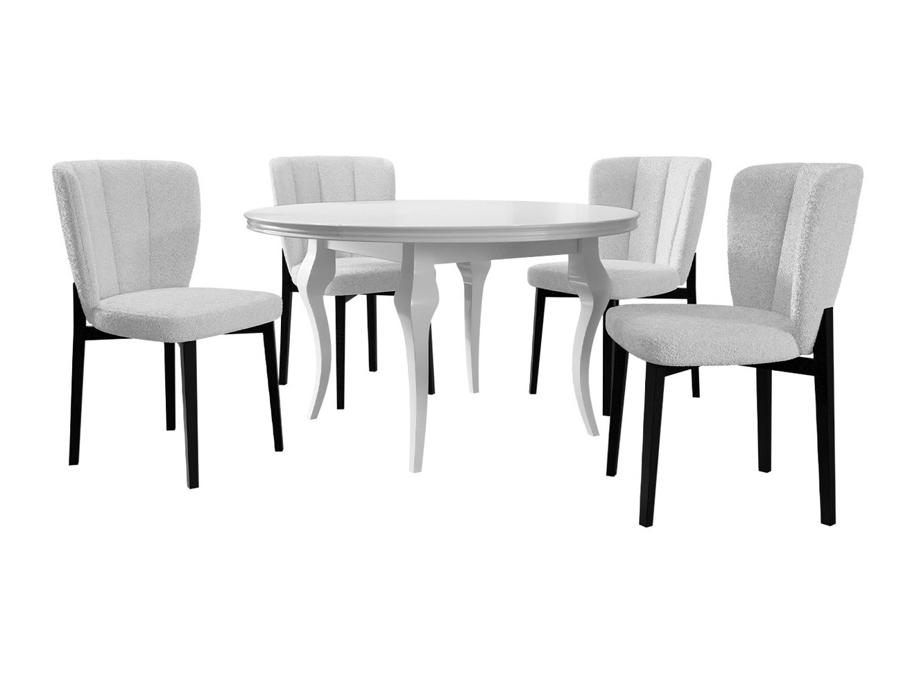 Conjunto de mesas y sillas para comedor Racine 140 (Baloo 2073)