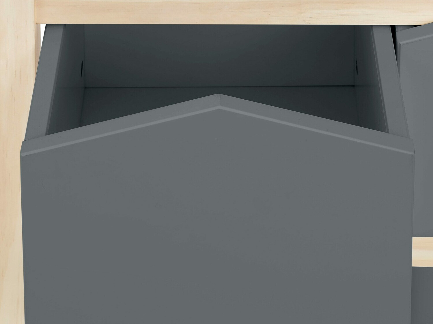 Estantería Fenmele 106 (Gris + Luminoso madera)