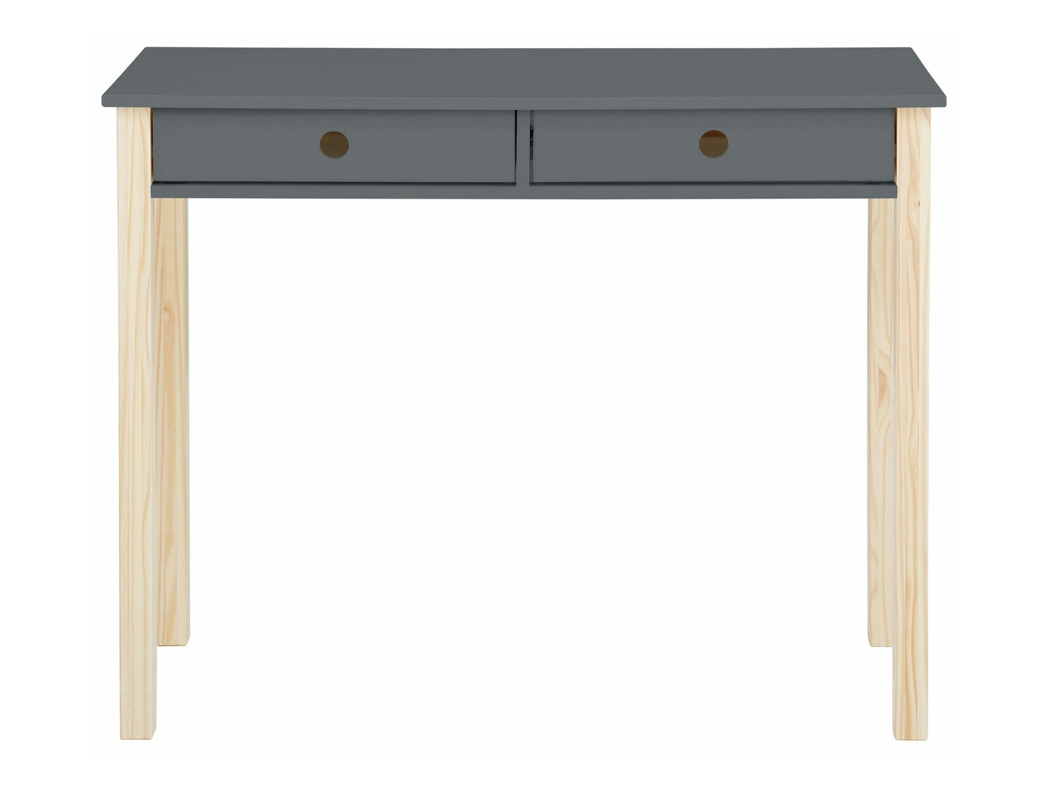 Mesa de oficina Fenmele 107 (Gris + Luminoso madera)