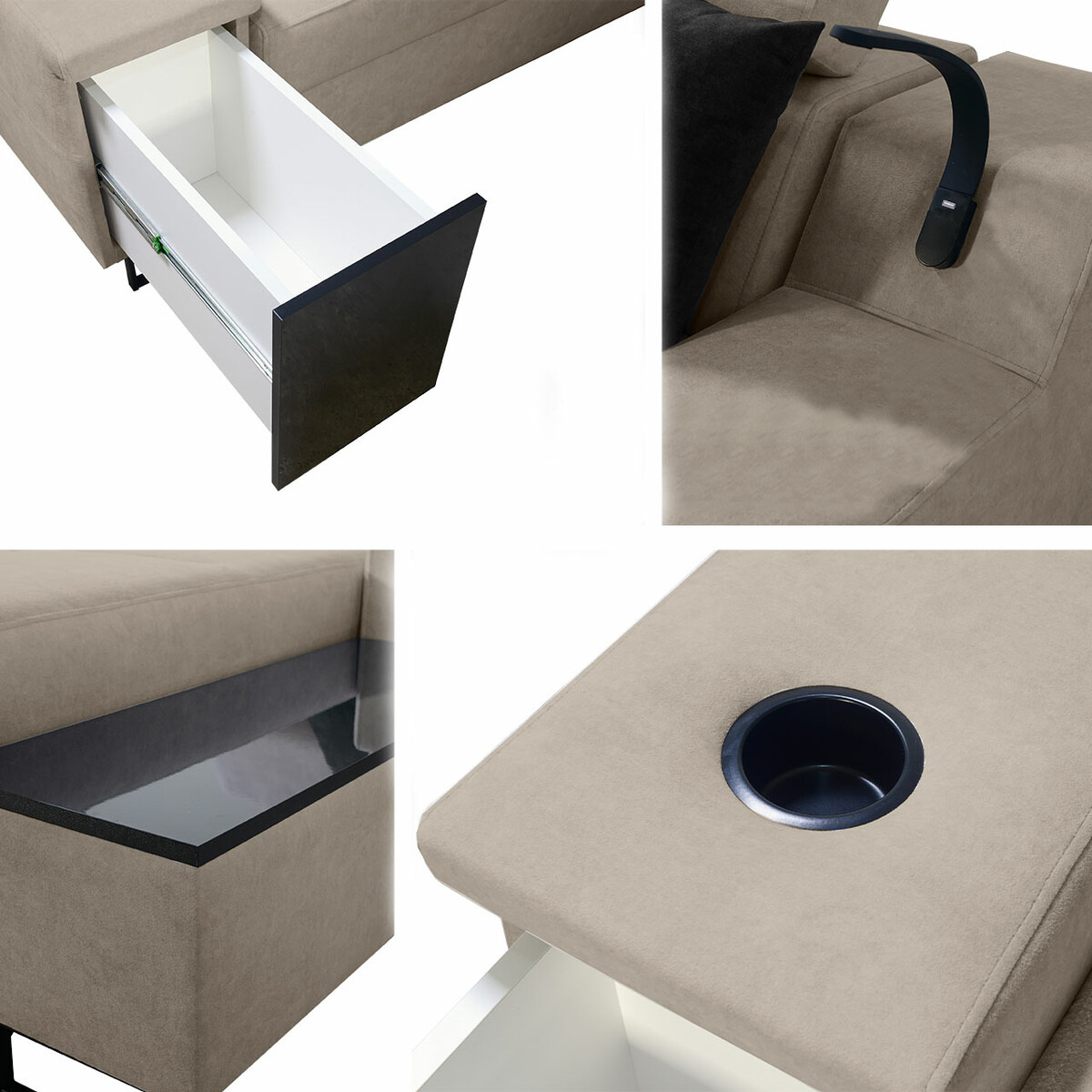 Sofá rinconero Sarasota 159 (Uttario Velvet 2955 + Uttario Velvet 2978)