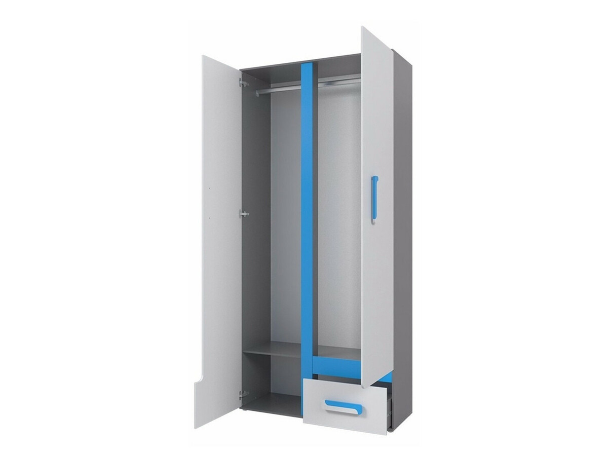 Armario Levtala 101 (Antracita + Blanco + Rosa)