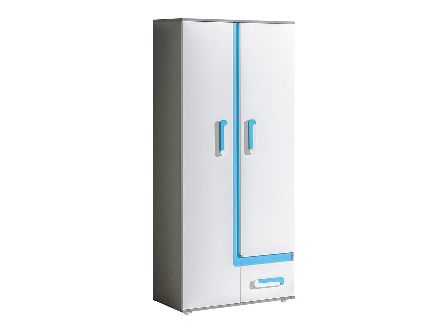 Estantería Levtala 103 (Antracita + Blanco + Turquesa)