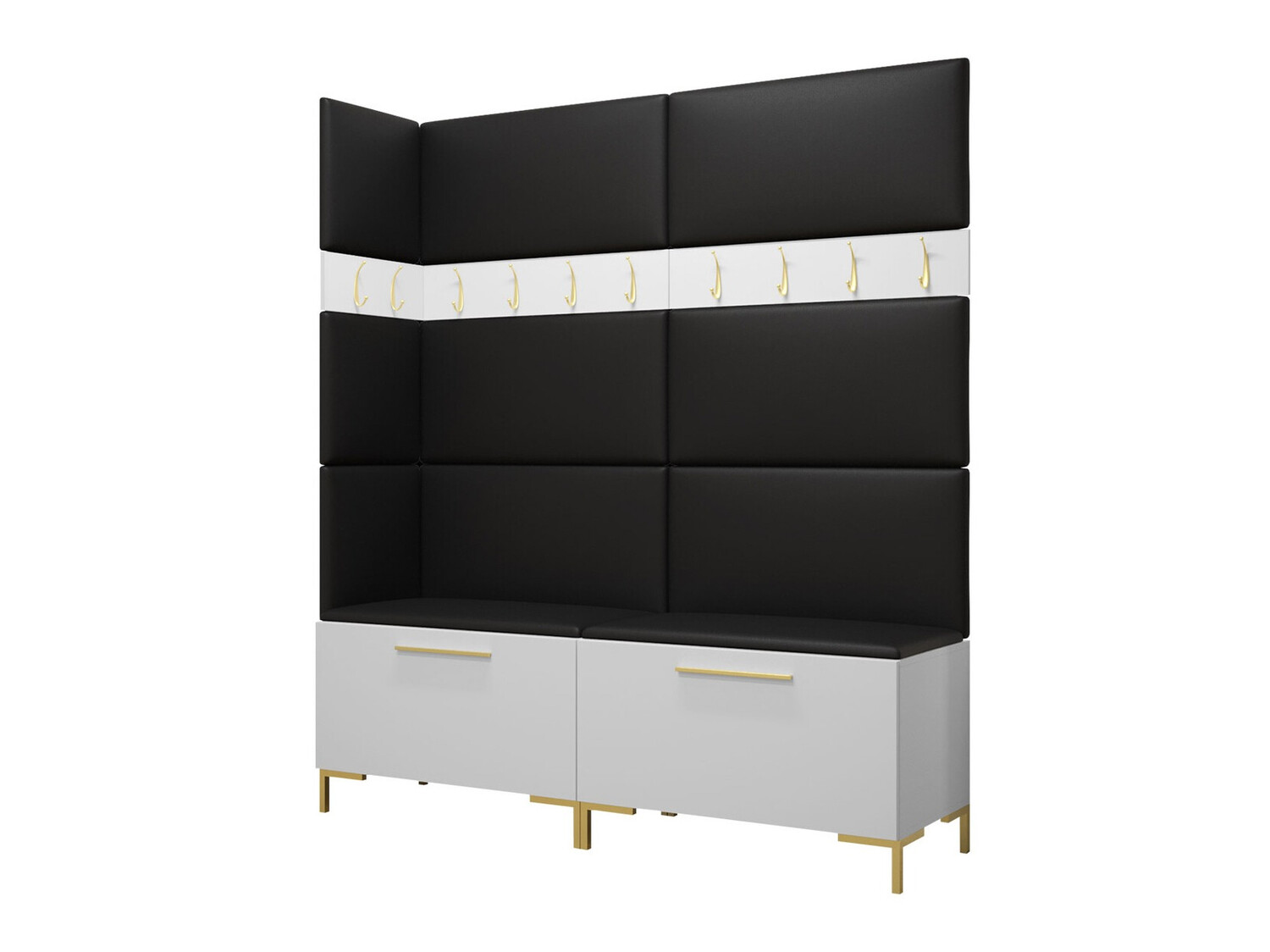 Conjunto para recibidor Nomal V (Cuero ecológico Soft 011)