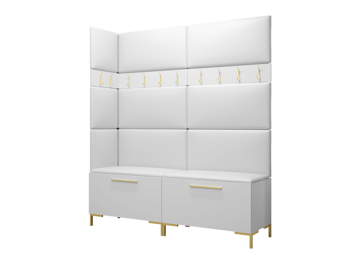 Conjunto para recibidor Nomal V (Cuero ecológico Soft 017)