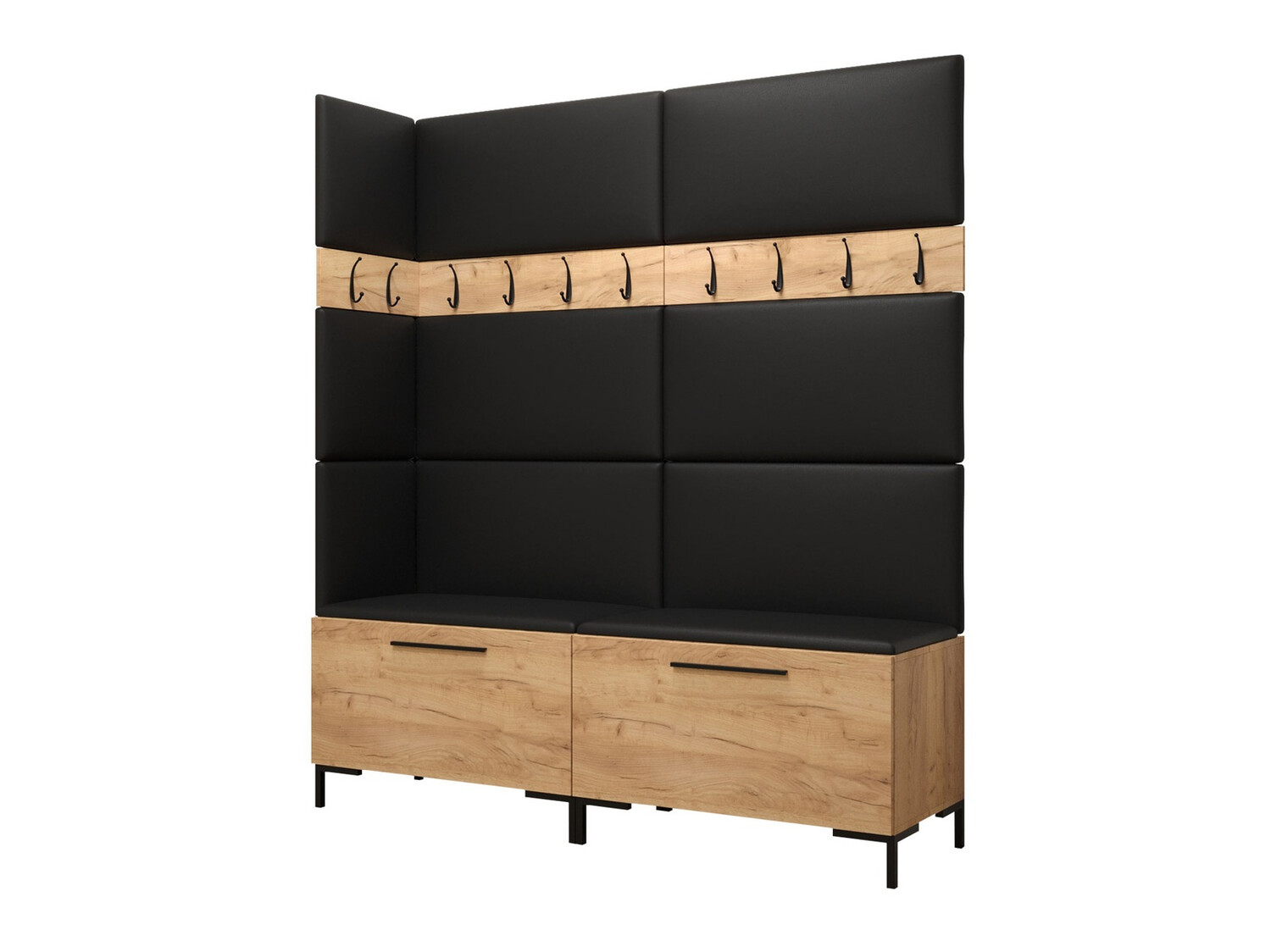 Conjunto para recibidor Tivsoa 104 (Cuero ecológico Soft 011)