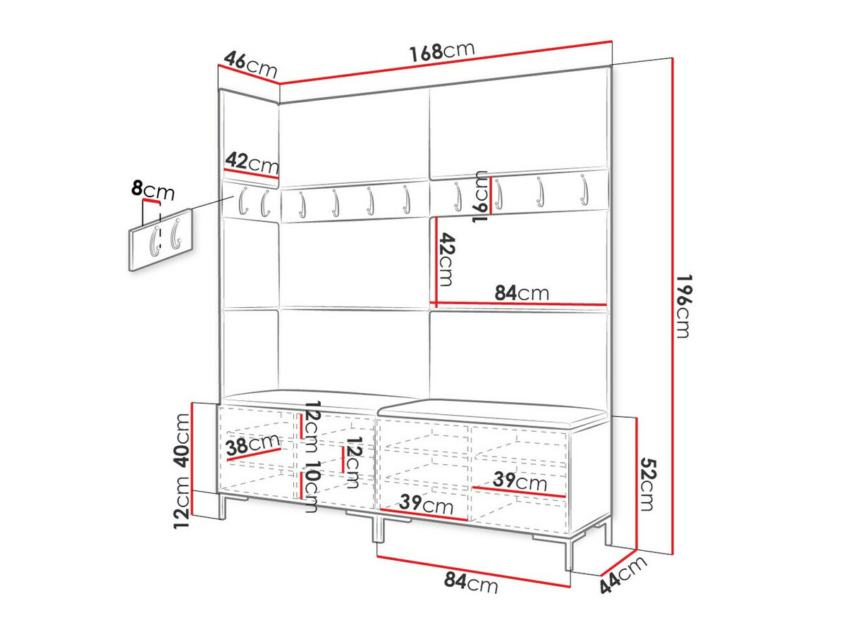 Conjunto para recibidor Tivsoa 104 (Manila 02)