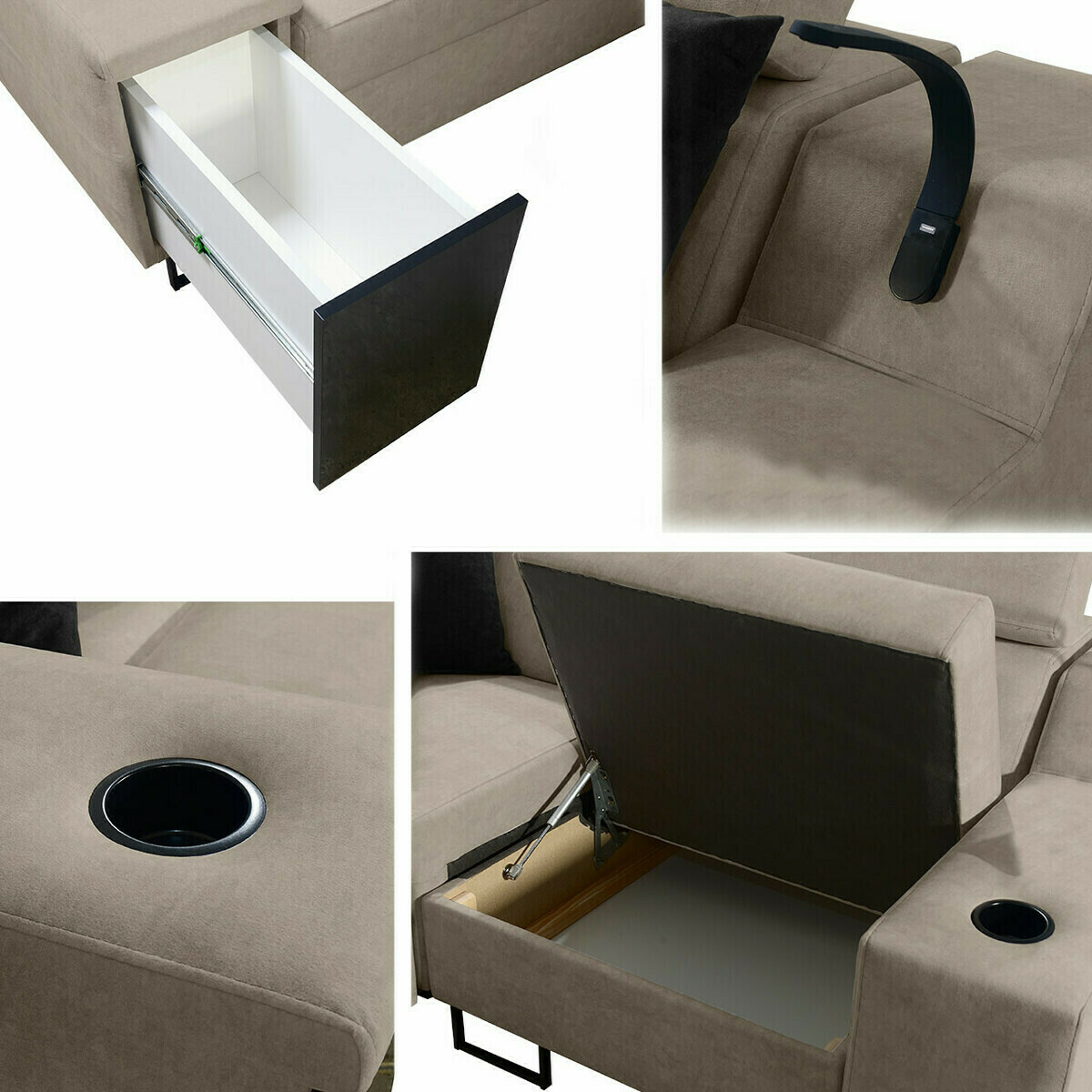 Sofá rinconero Sarasota 136 (Uttario Velvet 2967 + Uttario Velvet 2973)