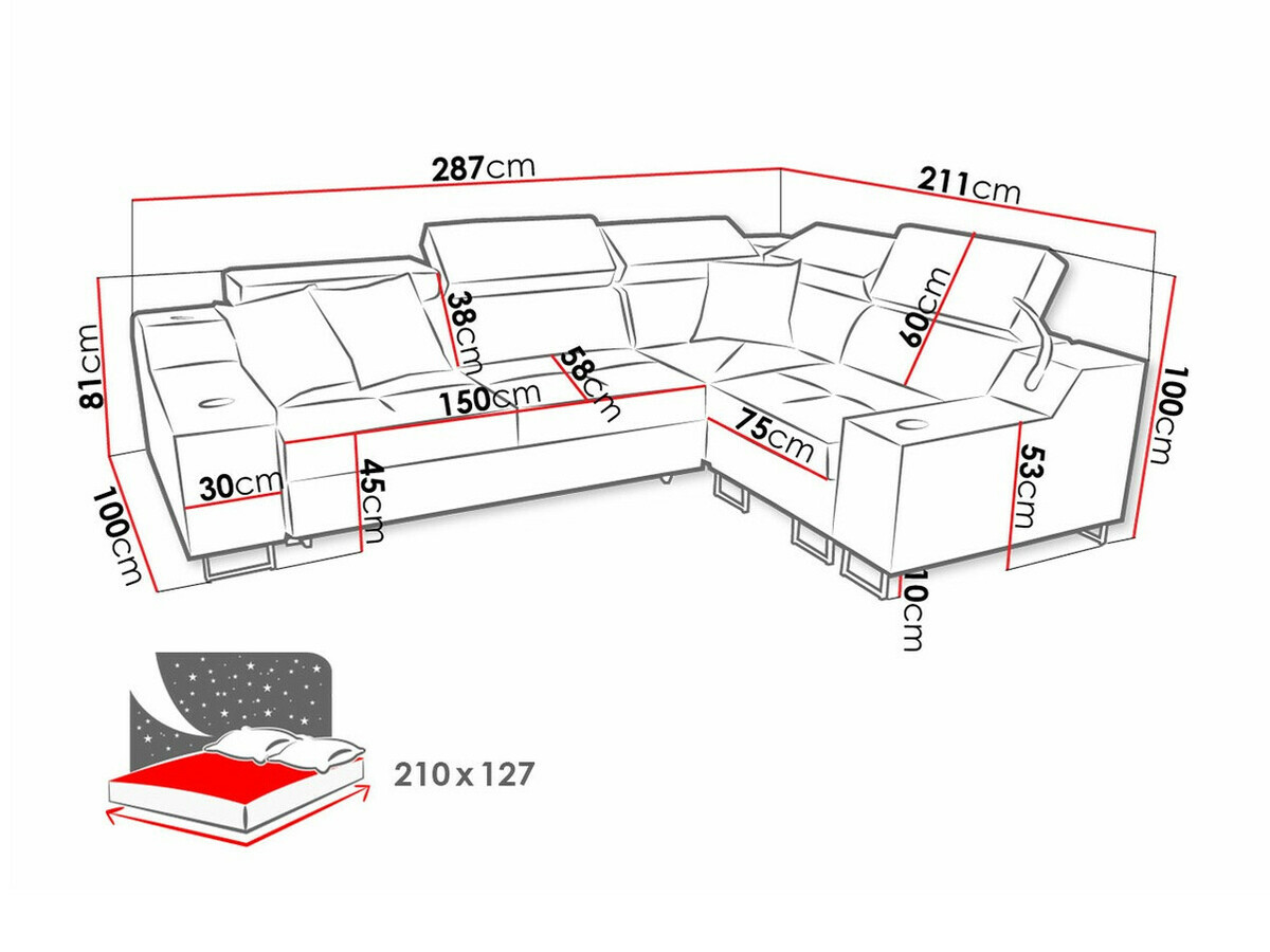 Sofá rinconero Sarasota 136 (Uttario Velvet 2967 + Uttario Velvet 2973)