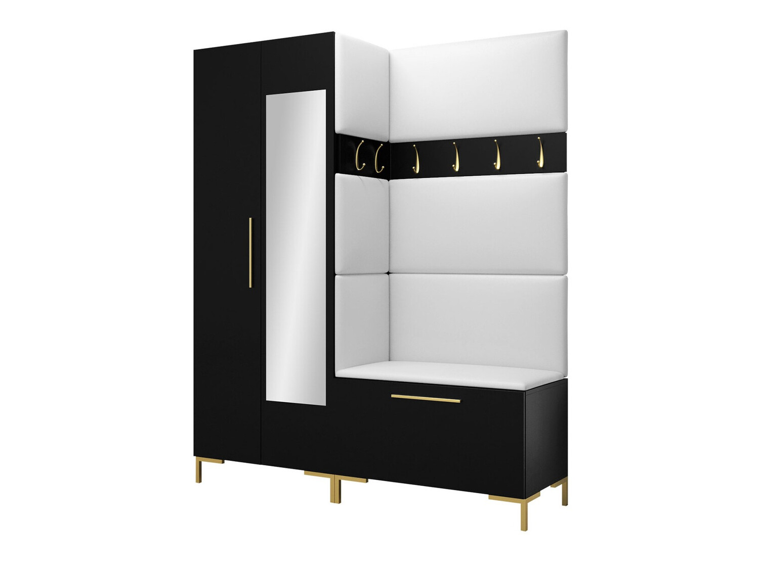 Conjunto para recibidor Tivsoa 107 (Cuero ecológico Soft 017)