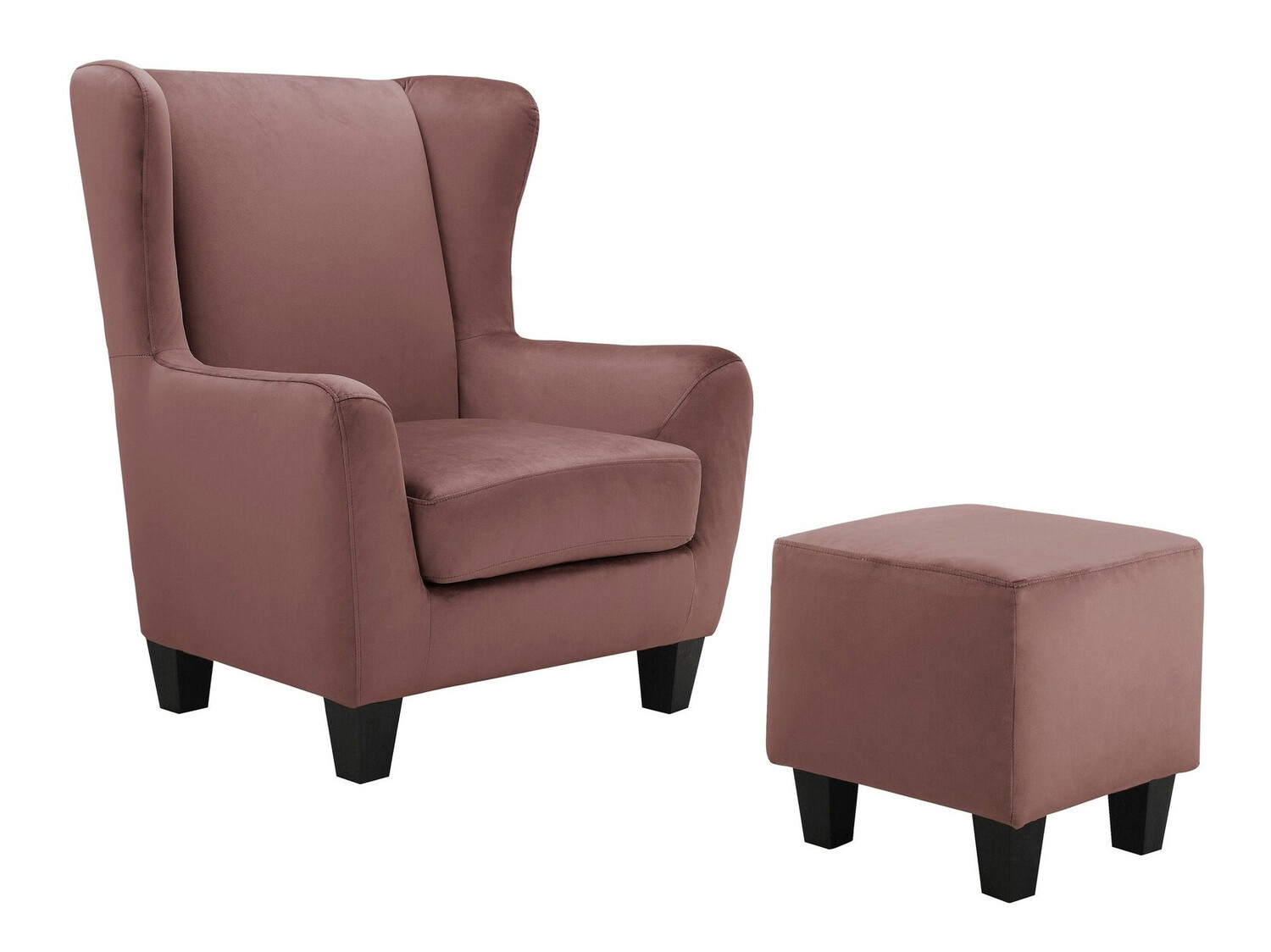 Sillón Denton 641 (Rosa + Negro)