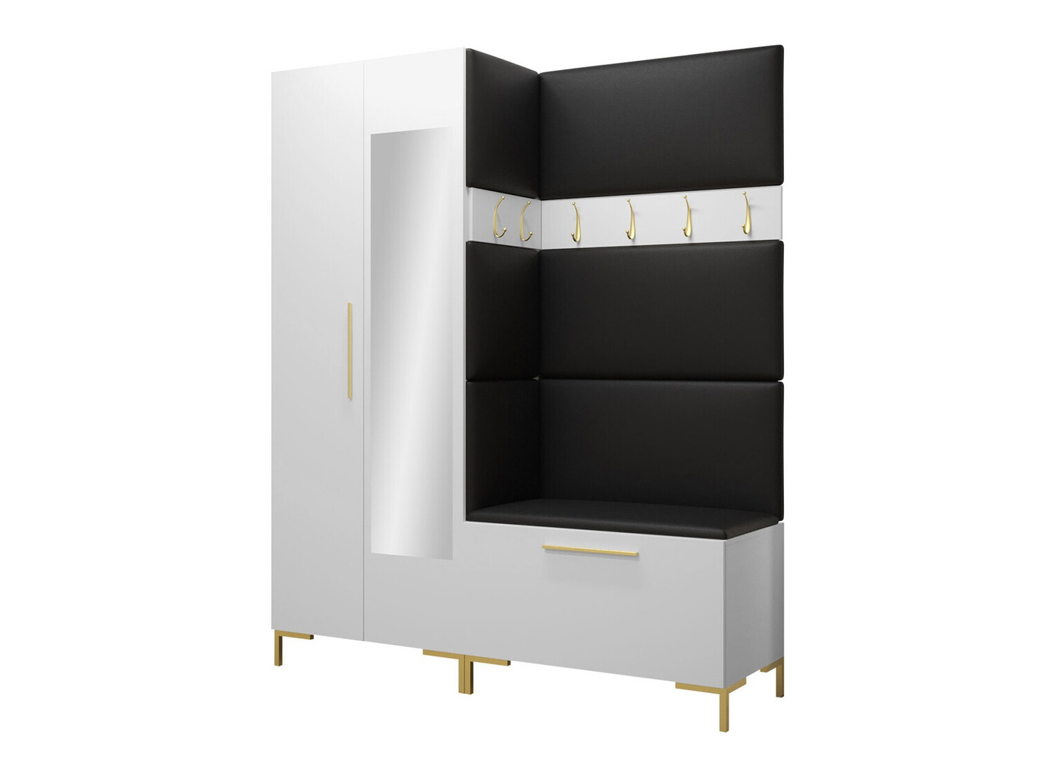 Conjunto para recibidor Tivsoa 107 (Cuero ecológico Soft 011)