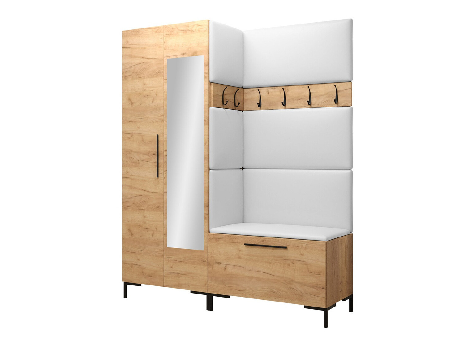 Conjunto para recibidor Tivsoa 107 (Cuero ecológico Soft 017)