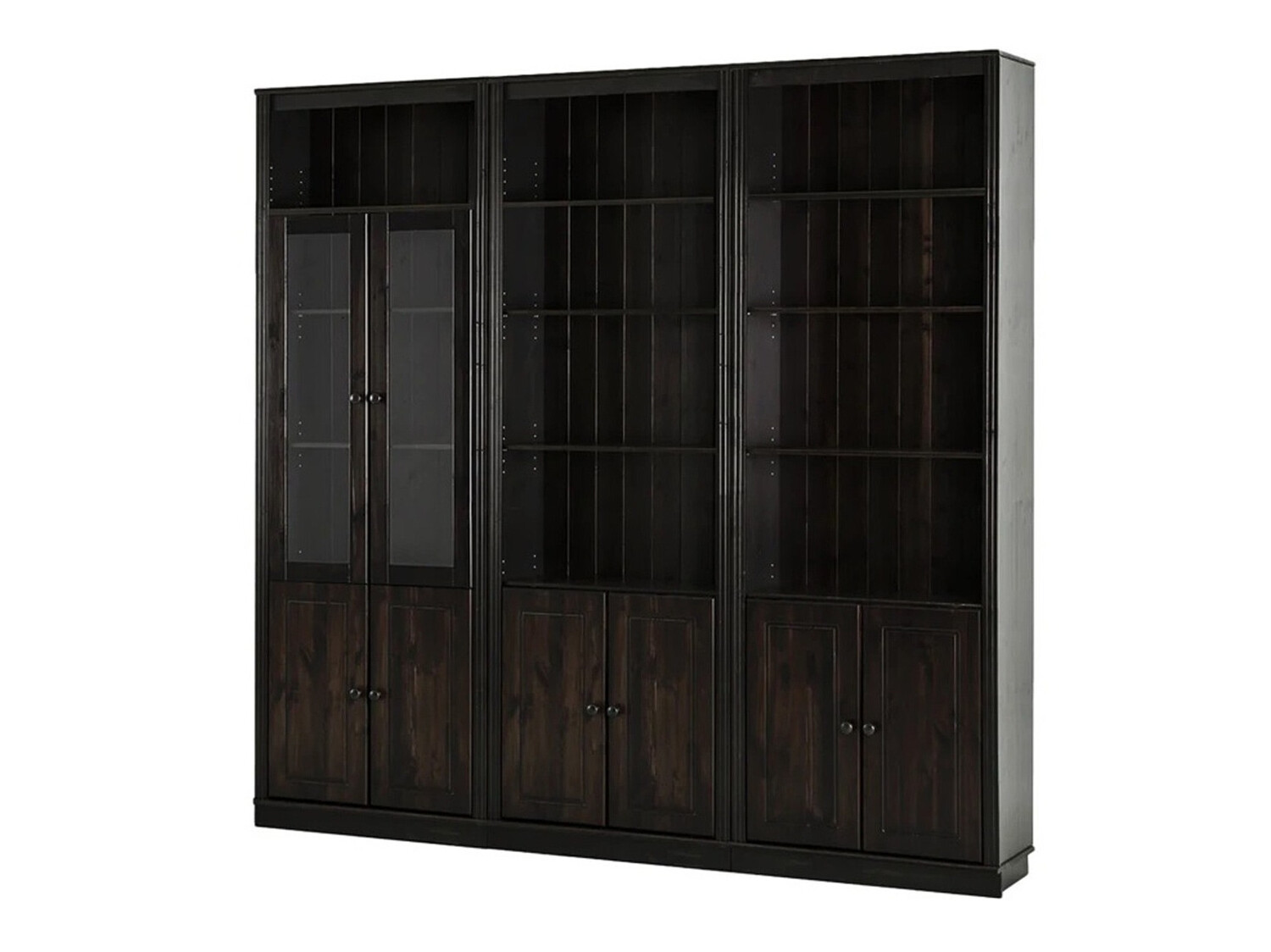 Conjunto de estantería Saltoro 111 (Marrón oscuro)