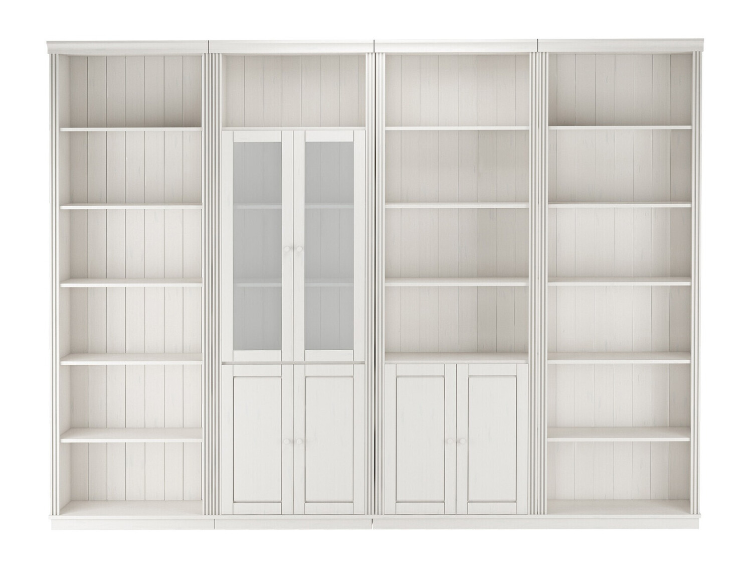 Conjunto de estantería Saltoro 112 (Blanco)