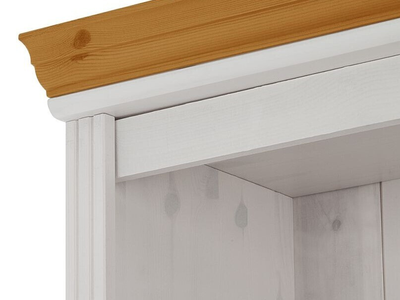 Conjunto de estantería Saltoro 116 (Blanco + Miel de roble)