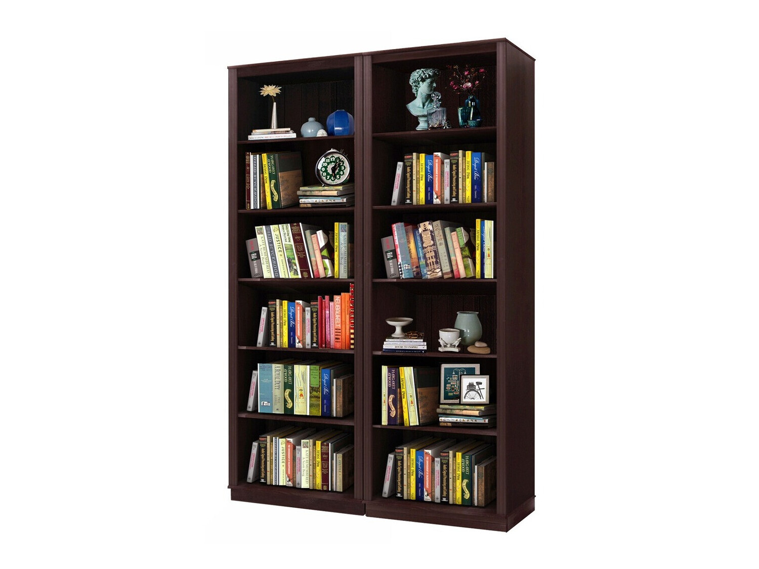 Conjunto de estantería Saltoro 116 (Marrón oscuro)