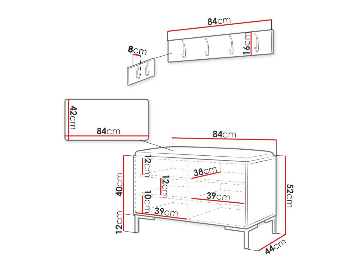 Conjunto para recibidor Nomal VIII (Cuero ecológico Soft 017)