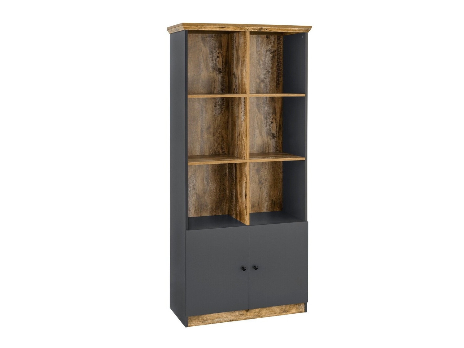 Estantería Felmave 101 (Gris + Roble)