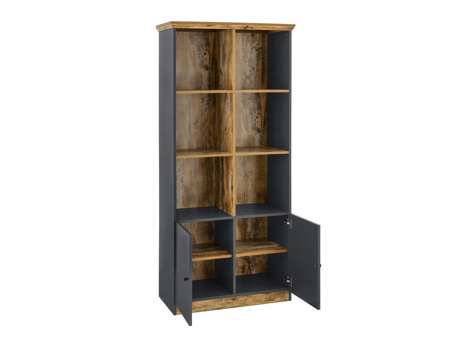 Estantería Felmave 101 (Gris + Roble)