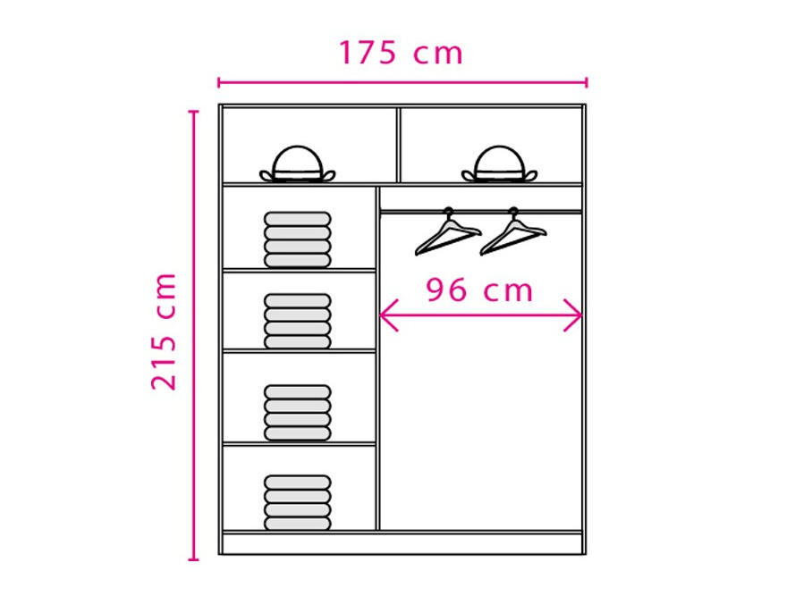 Armario Aviromu 101 (Andersen pino + Blanco)