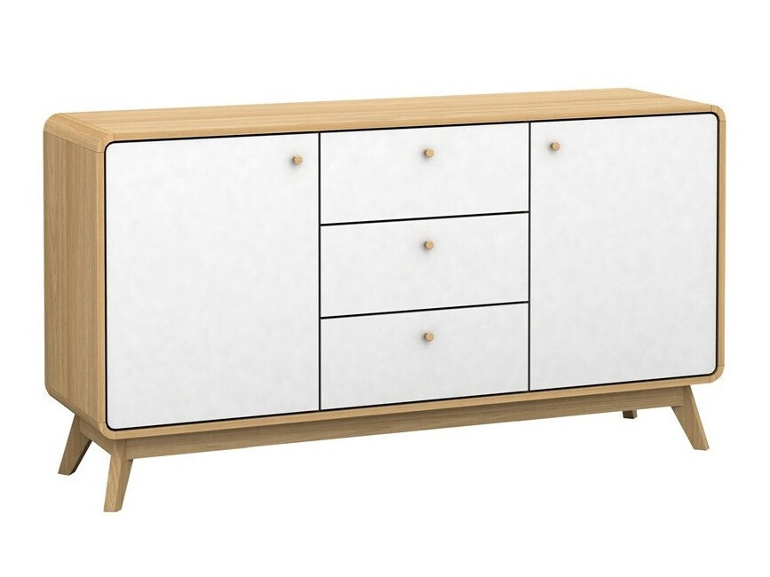 Cómoda Elbtena 110 (Roble + Blanco)