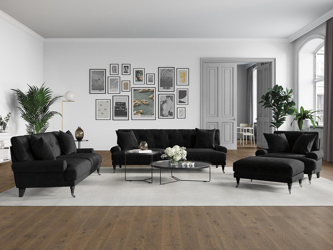 Conjunto de muebles tapizado Deltori 124 (Riviera 100)