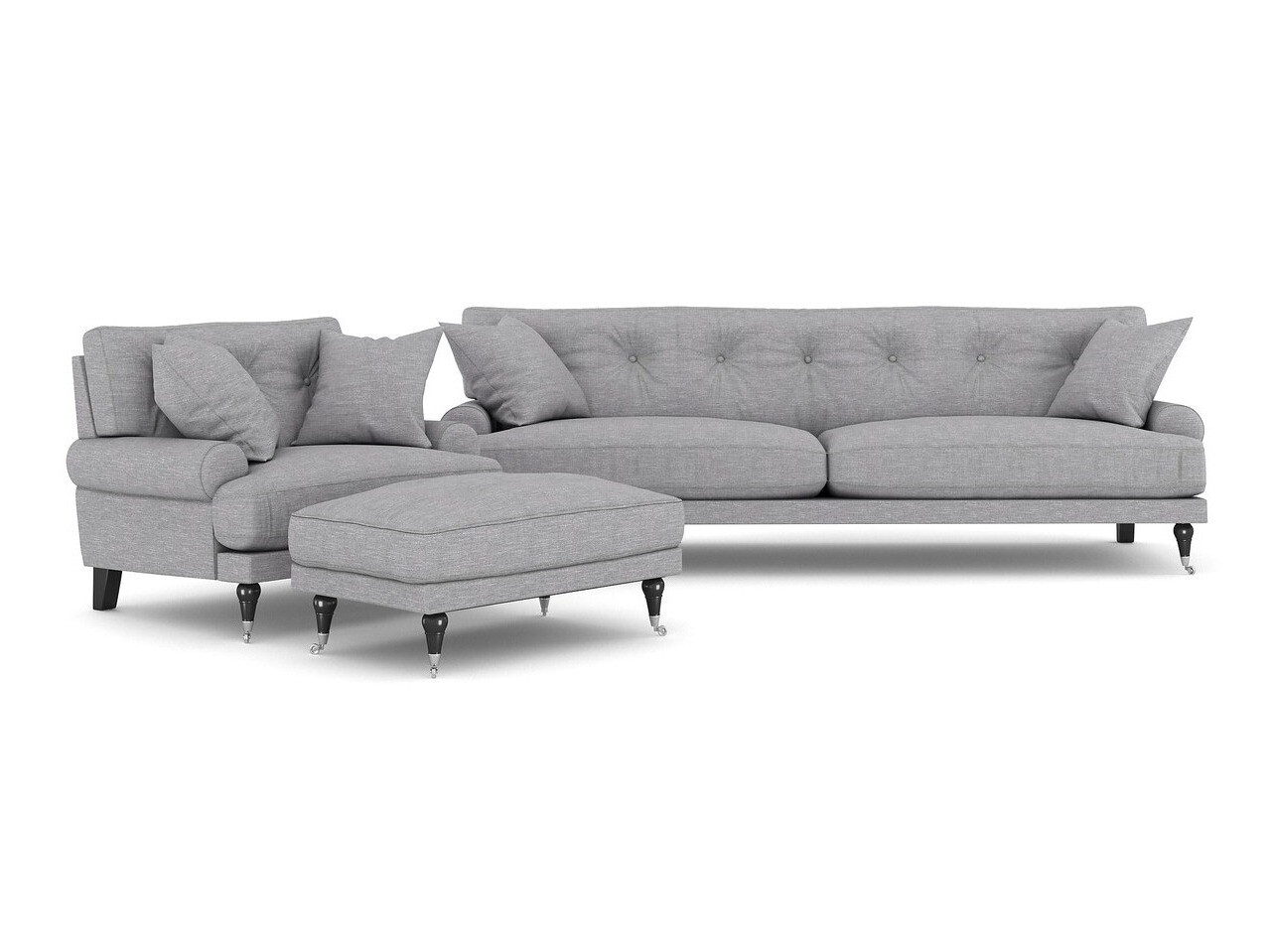 Conjunto de muebles tapizado Deltori 124 (Ronda 88)