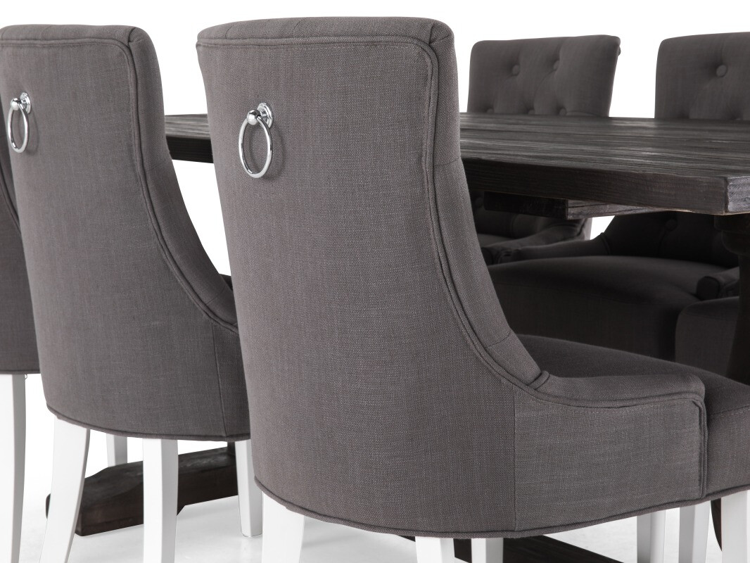 Conjunto de comedor Scandinavian Choice 590 (Gris + Blanco)