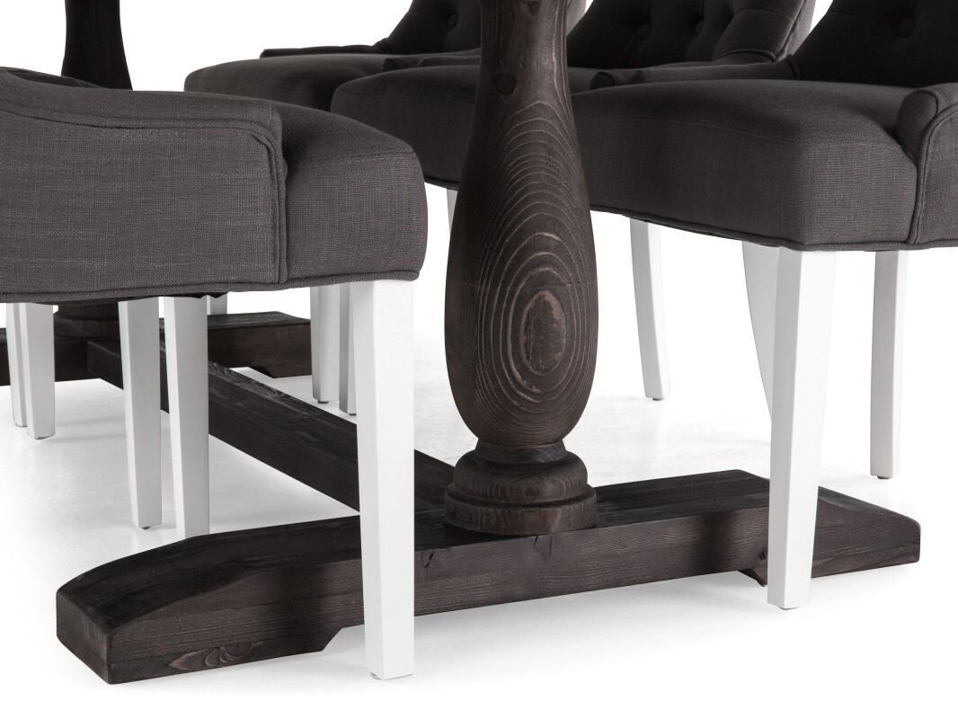 Conjunto de comedor Scandinavian Choice 590 (Gris + Blanco)