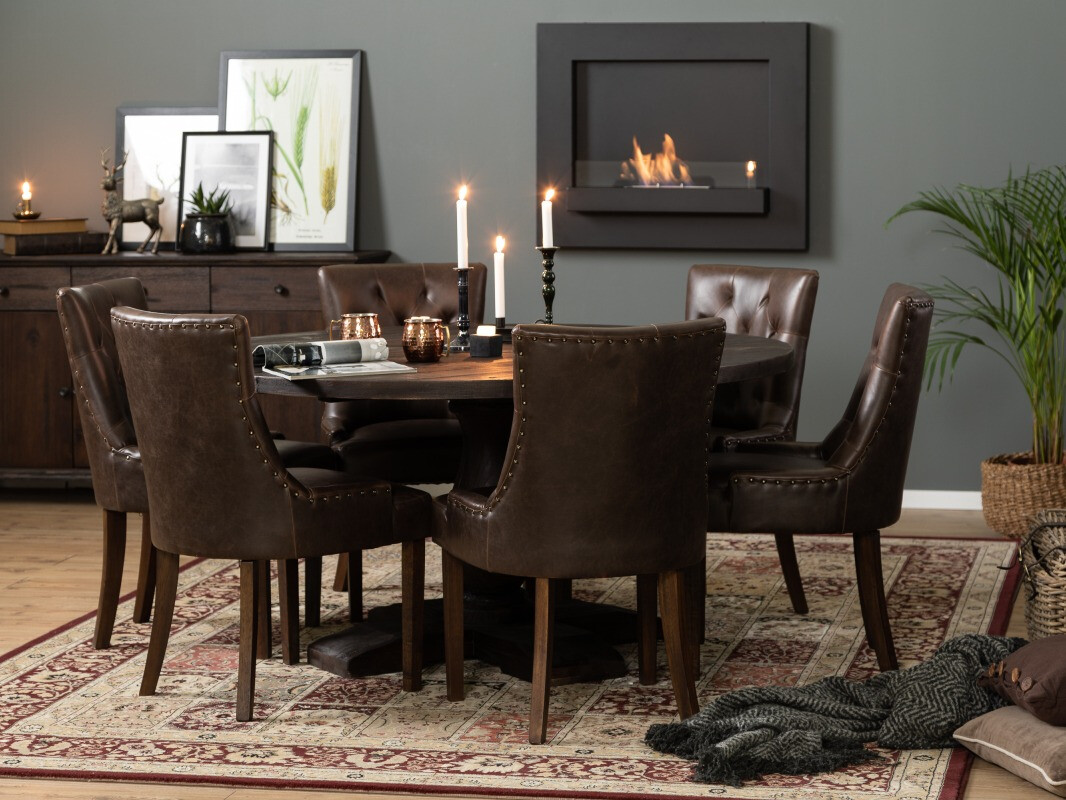 Conjunto de comedor Manor House 187 (Marrón)