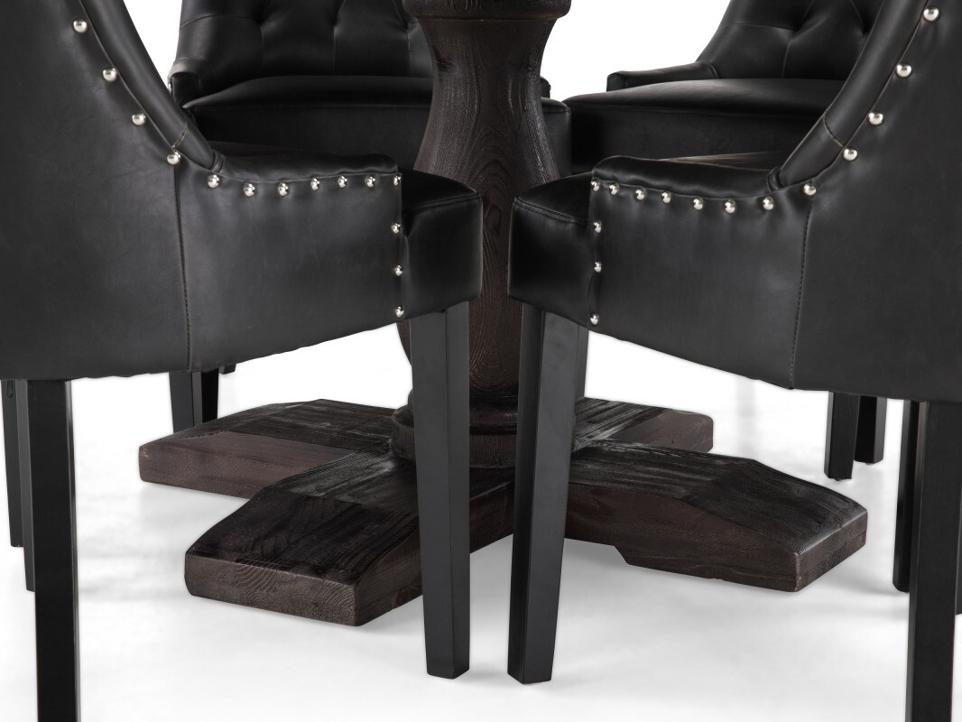 Conjunto de comedor Manor House 187 (Negro)