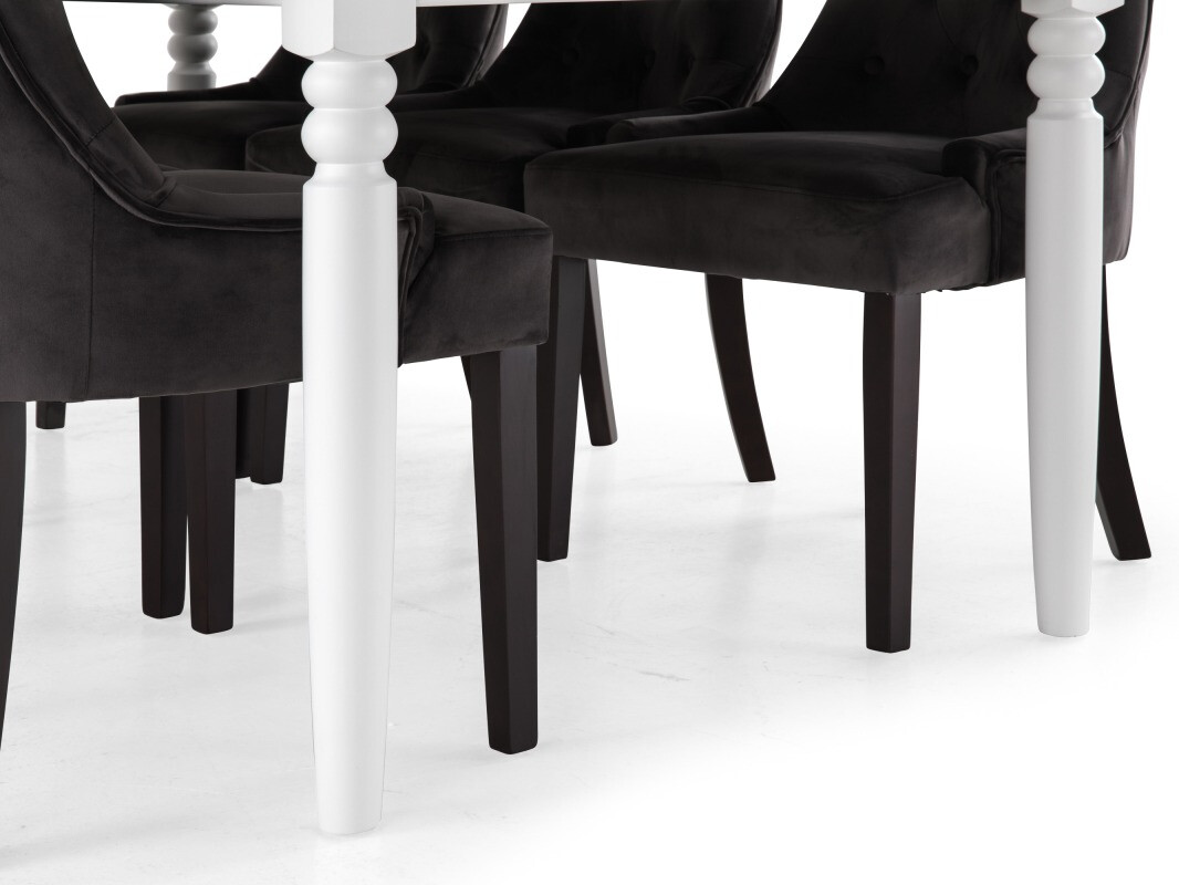 Conjunto de comedor Scandinavian Choice 621 (Gris + Marrón oscuro)