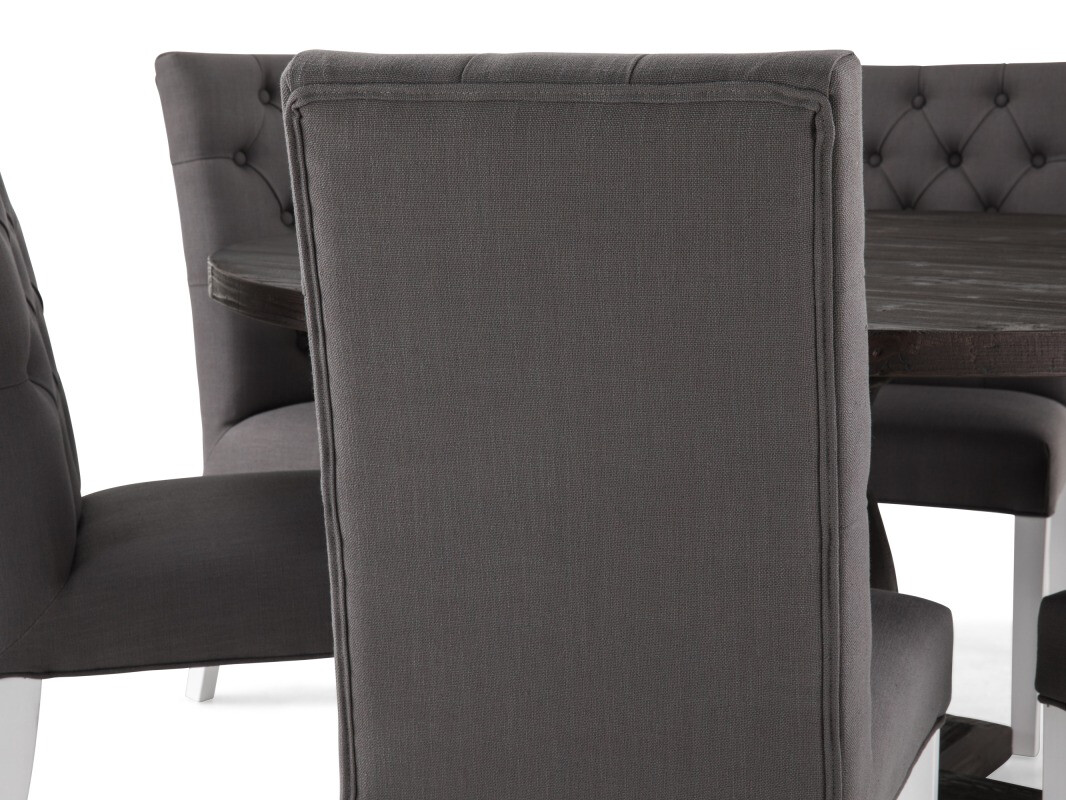 Conjunto de comedor Scandinavian Choice 634 (Gris + Blanco)