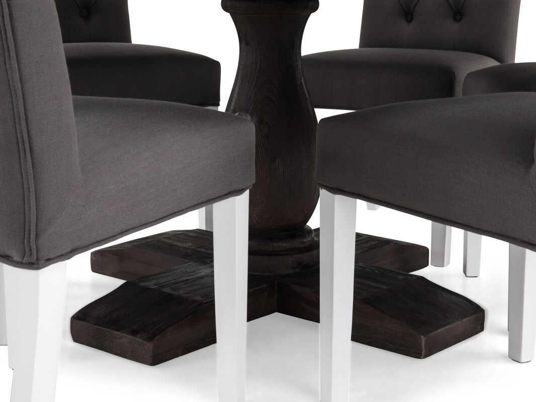 Conjunto de comedor Scandinavian Choice 634 (Gris + Blanco)