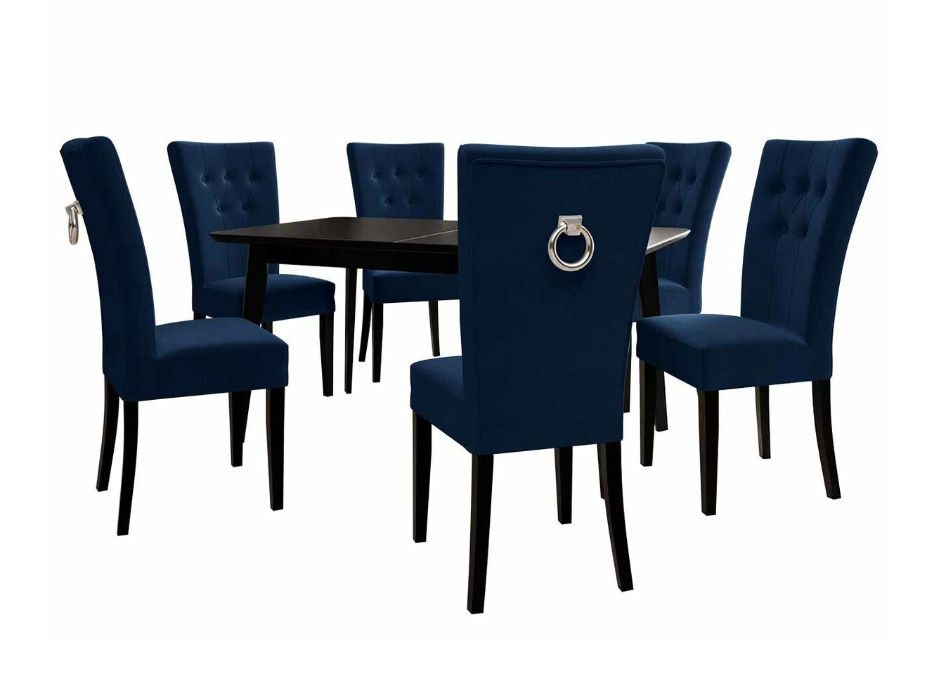 Conjunto de comedor Racine 144 (Blanco + Magic Velvet 2216)