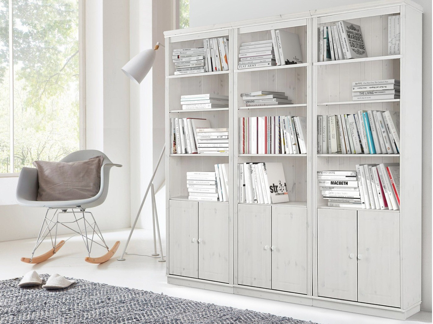 Conjunto de estantería Saltoro 117 (Blanco)