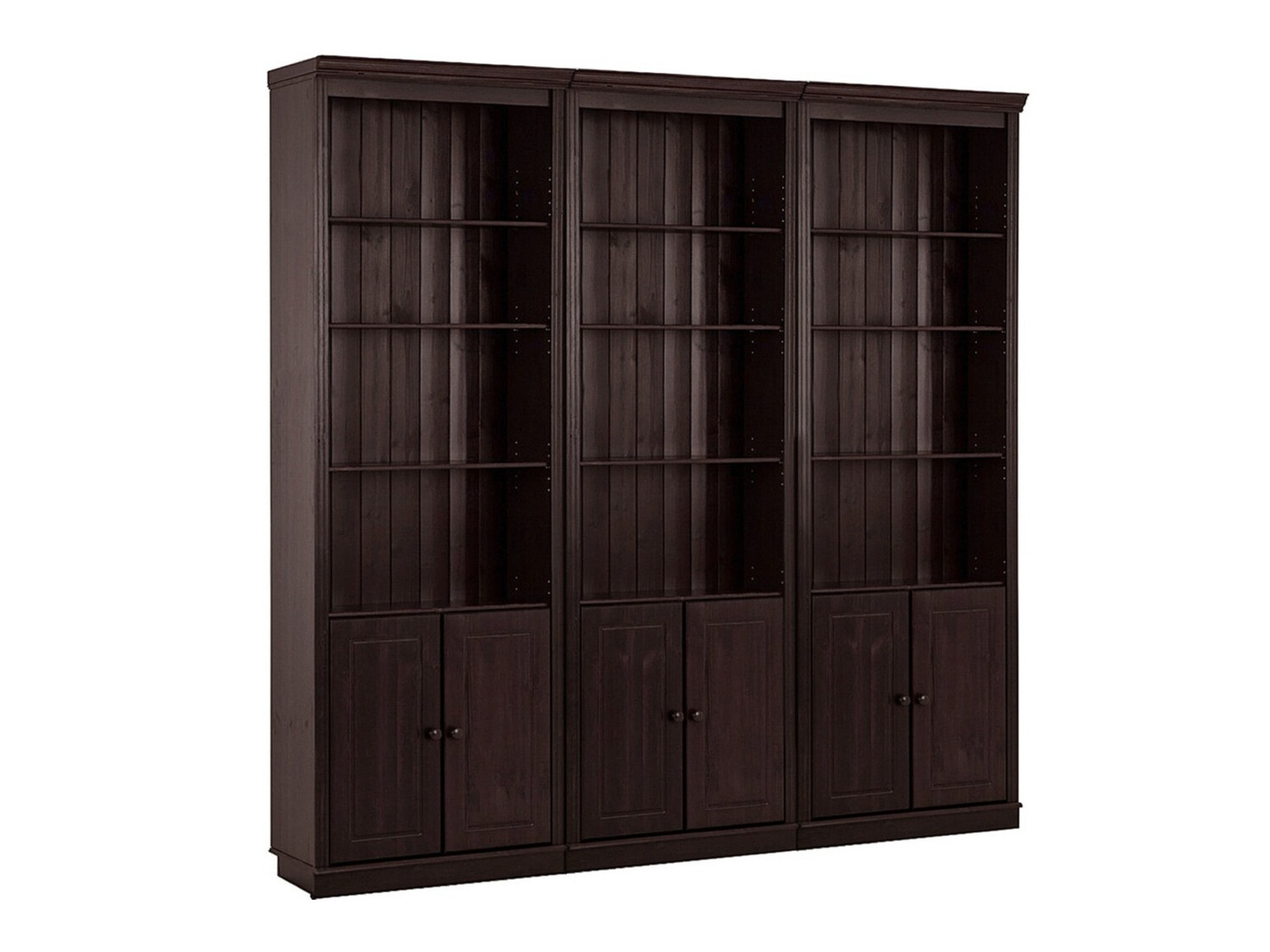 Conjunto de estantería Saltoro 117 (Marrón oscuro)