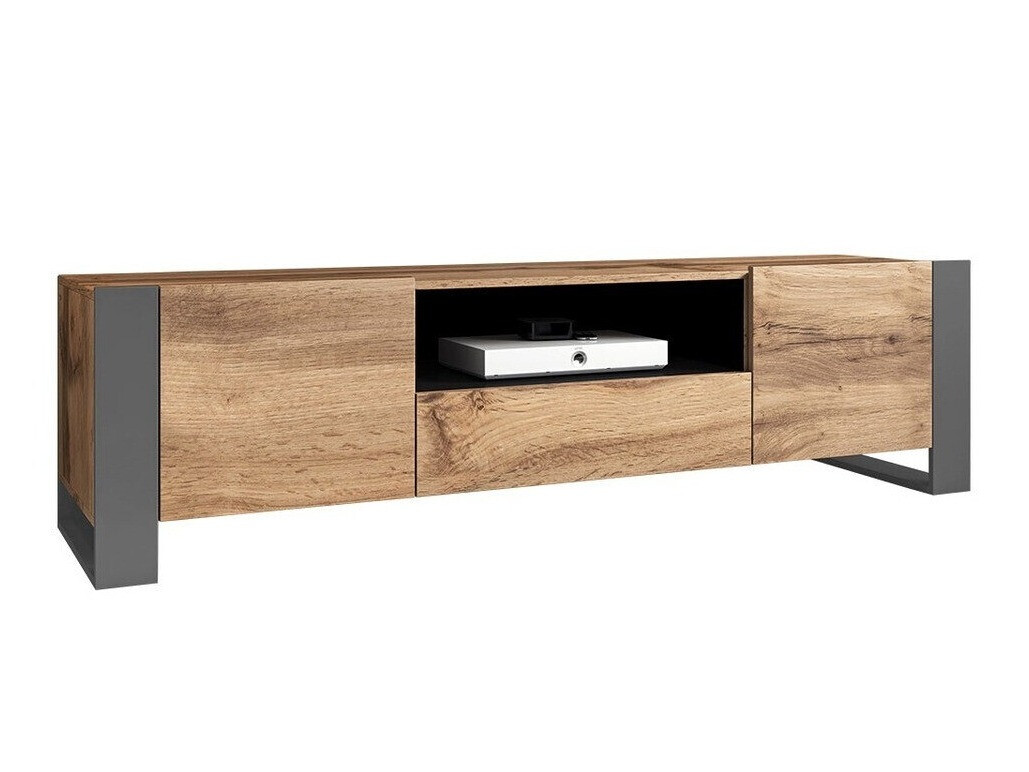 Mueble TV Socius (Roble wotan + Antracita)