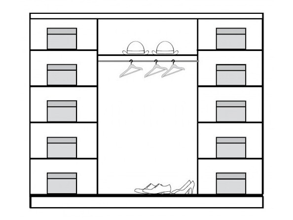 Armario Reno 115 (Pino laredo + Roble Sonoma)