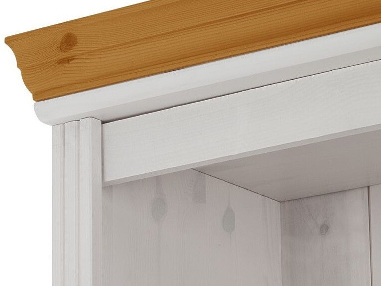 Conjunto de estantería Saltoro 118 (Blanco + Miel de roble)