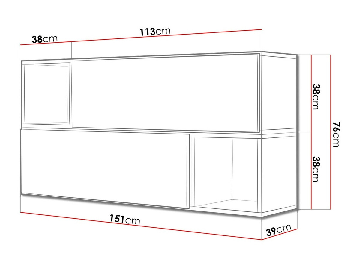 Conjunto de armarios Corbele 119 (Blanco)