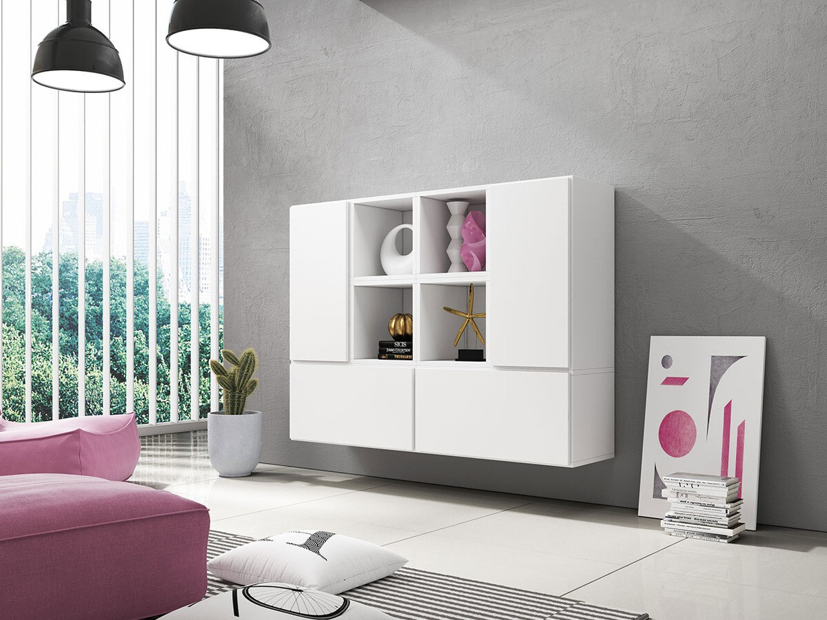 Conjunto de armarios Corbele 124 (Blanco)