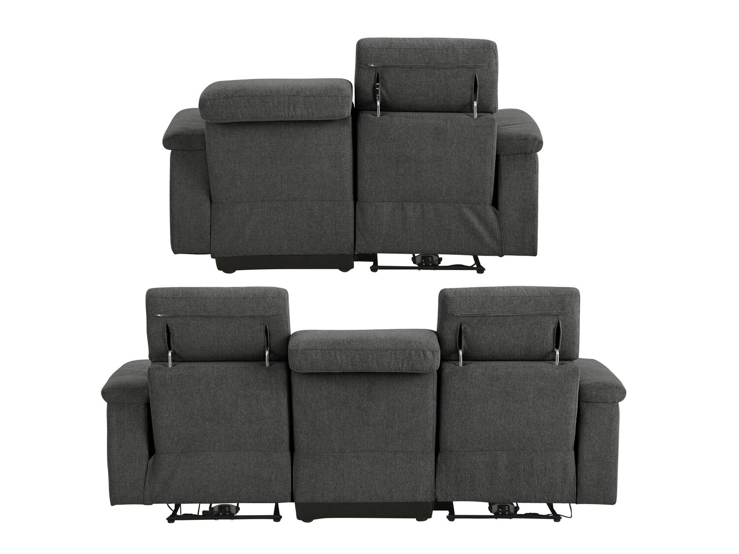 Conjunto de muebles tapizado Denton 659 (Antracita)