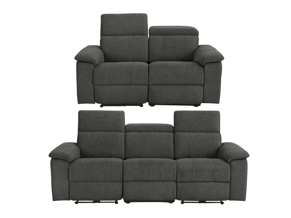 Conjunto de muebles tapizado Denton 661 (Antracita)